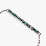 May Everyday Birthstone Pave Bolo Bracelet