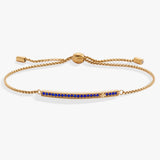 September Everyday Birthstone Pave Bolo Bracelet