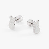 PEEPS® White Pearlized Bunny Studs
