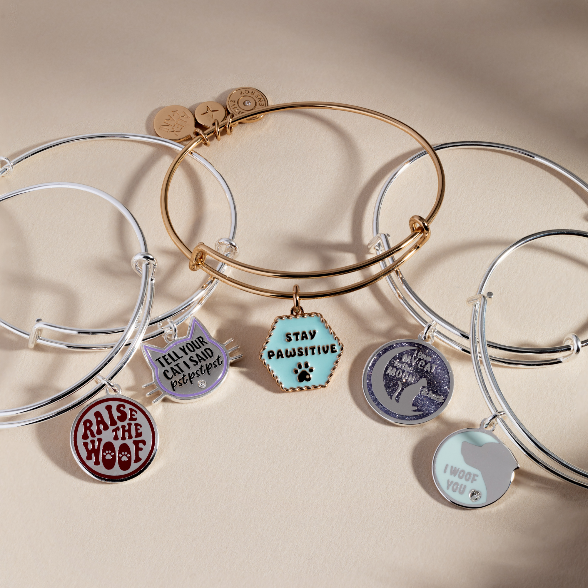 Love My Cat to the Moon and Back Bangle Alex and Ani ALEX AND ANI