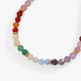 Rainbow Ombre Semi-Precious Beaded Anklet