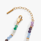 Rainbow Ombre Semi-Precious Beaded Anklet