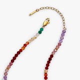 Rainbow Ombre Semi-Precious Beaded Necklace