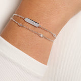 Sister Infinity Chain Double Strand Bracelet