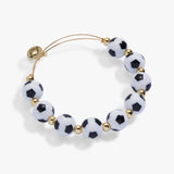 Soccer Oversized Beaded Bangle