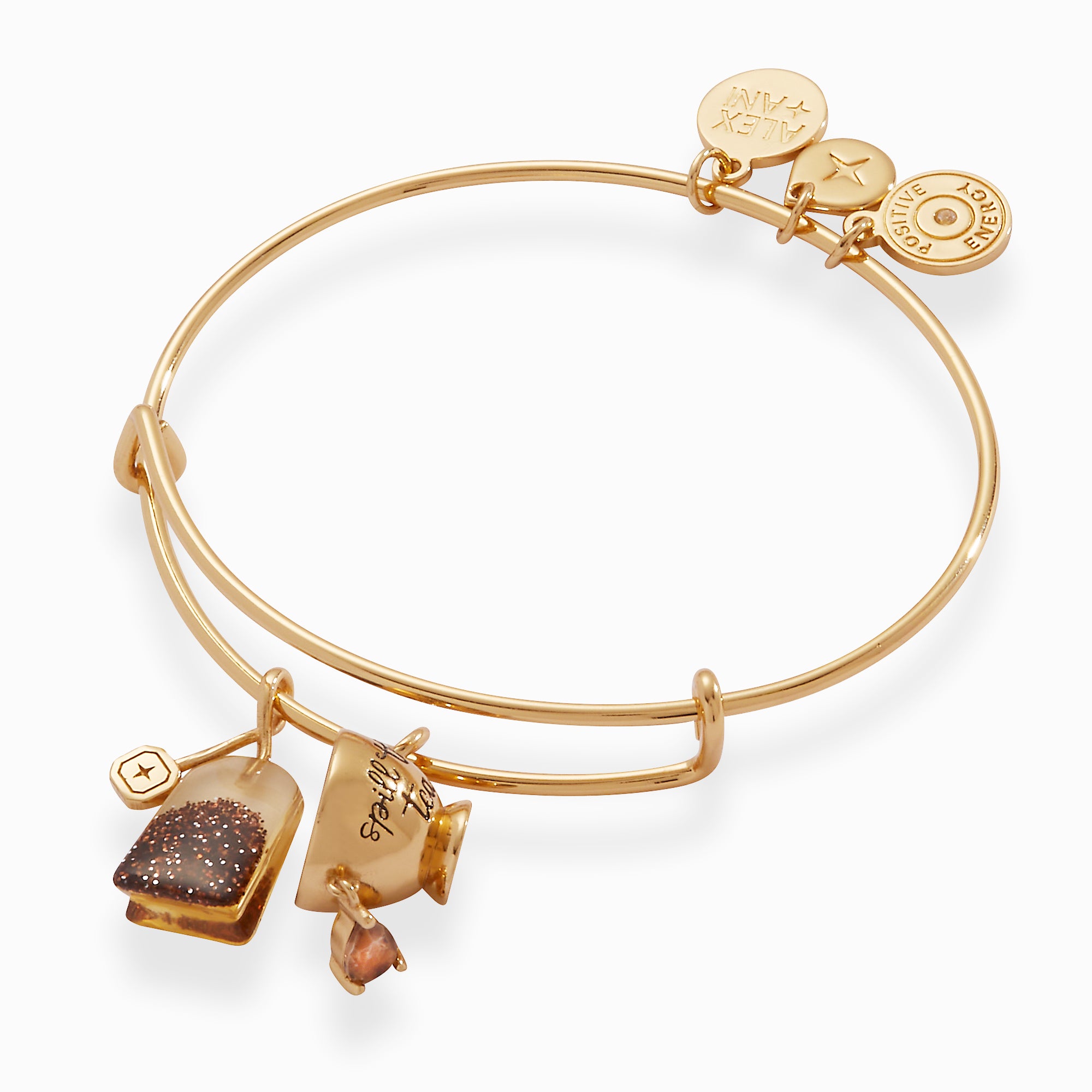 Bangle Tea Spill the Tea Duo Charm EWB | Alex and Ani – ALEX AND ANI