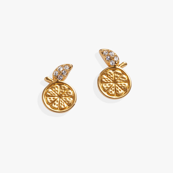 alex and ani coffee mug earrings Summer Fruits Orange Slice Stud