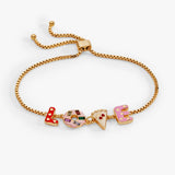 Sweet Shop 'Love' Adjustable Bolo Bracelet