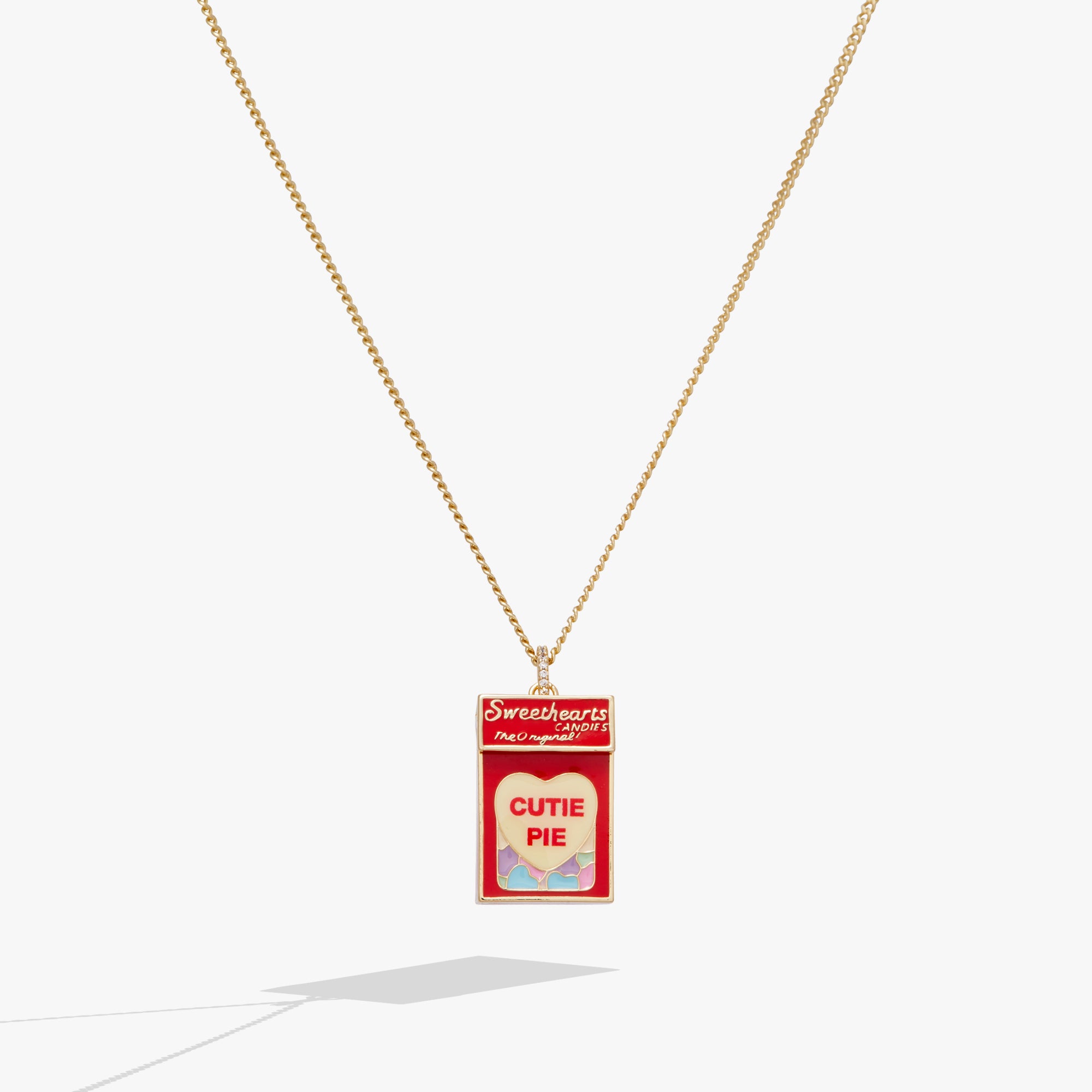 Sweethearts® Box Locket And Heart Charm Necklace