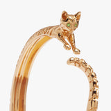 Tabby Cat Hinged Cuff