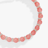 Tea Party Floral Beaded Charm Bangle