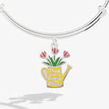 'Thank You For Helping Me Bloom' Charm Bangle