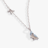 Tufted Titmouse Bird Pendant Necklace