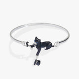 Tuxedo Cat Tension Bangle