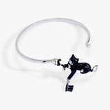 Tuxedo Cat Tension Bangle