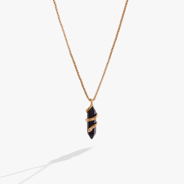 ミュージシャン HYDE SNAKE NECKLACE untamed-snake-crystal-shard-