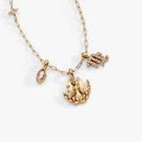 Virgo Zodiac Charm Cluster Necklace