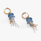 Whimsical Jellyfish Huggie Hoops