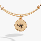 Wife 'True Love Stories Never Have Endings' Charm Bangle
