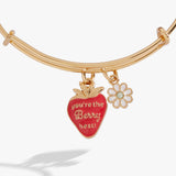 'You're The Berry Best' Strawberry Charm Bangle