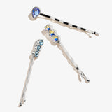 Sapphire + Snowflake Hair Pins, Set of 3