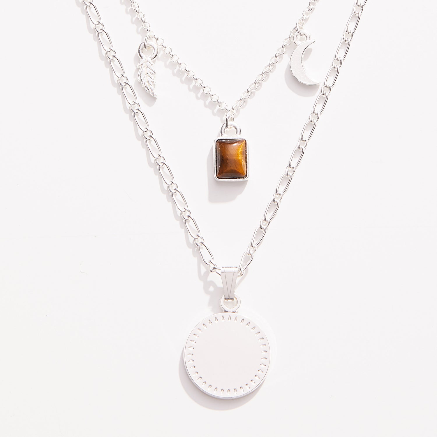Wisdom + Potential Multi-Charm Layered Necklace