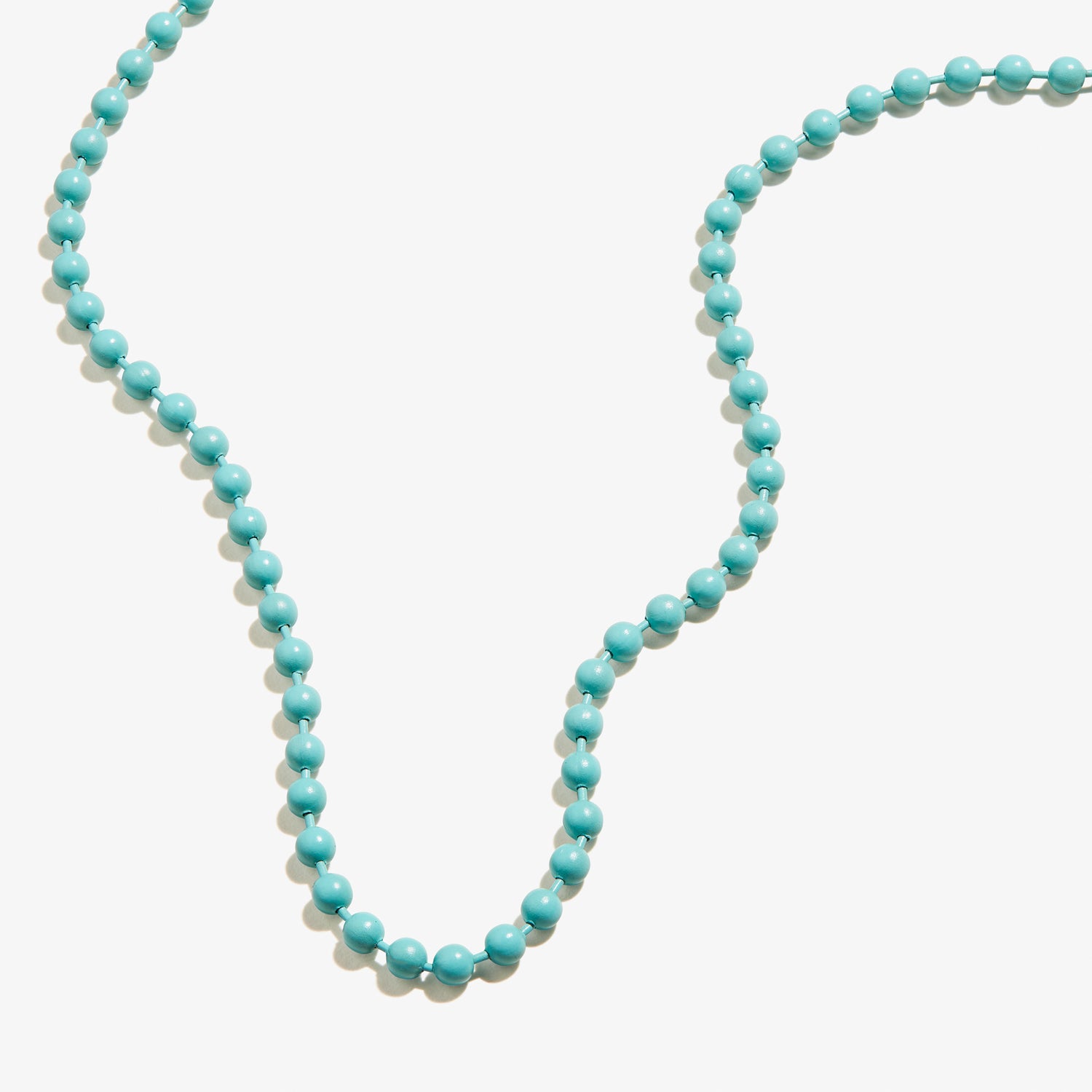 Ball Chain Necklace, Turquoise