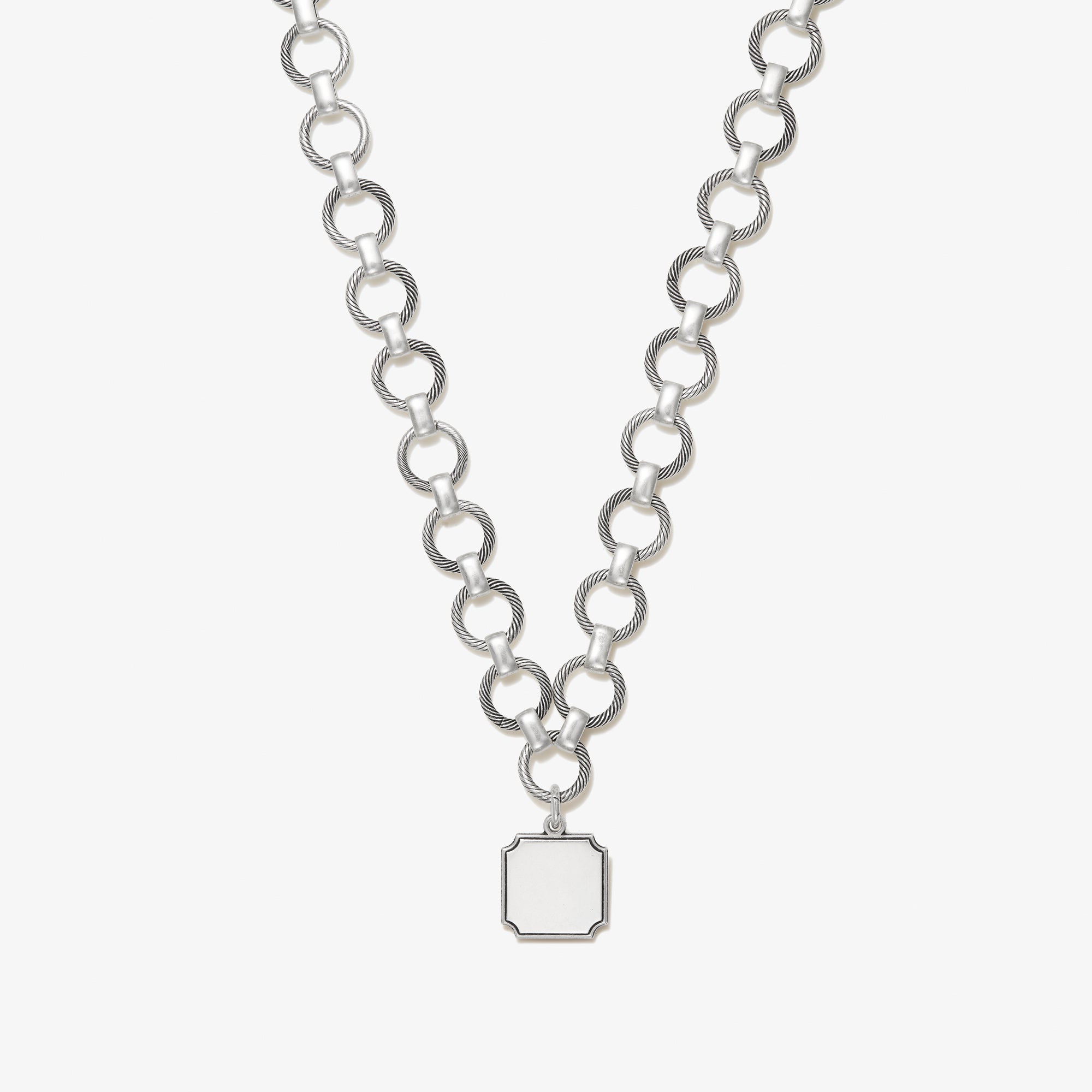 Trendy Chunky Heart Pendant Cable Chain Necklace – ArtGalleryZen