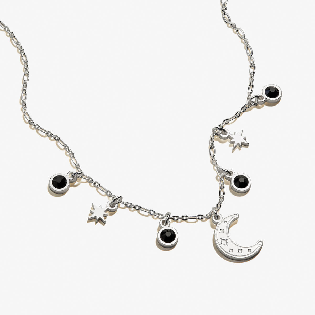 Moon + Crystal Delicate Necklace