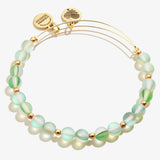 Seaglass Beaded Bangle, Seafoam Green