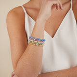 Seaglass Beaded Bangle, Seafoam Green