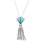 Blue Lotus Necklace, Large