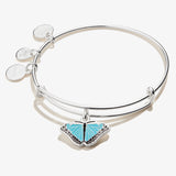 Blue Morpho Butterfly Charm Bangle