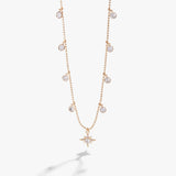 Crystal Starburst Drop Necklace