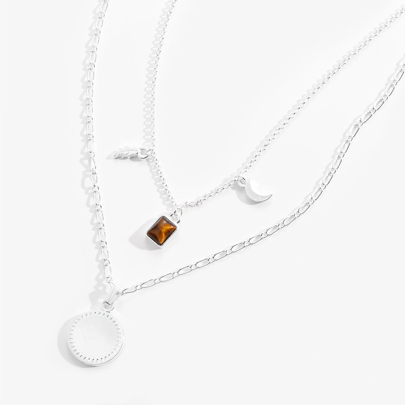 Wisdom + Potential Multi-Charm Layered Necklace