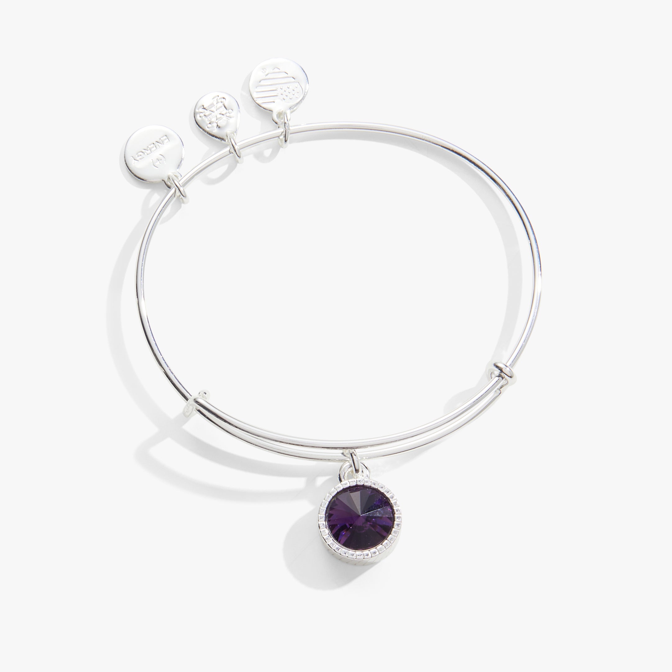 Amazon.com: Solid 925 Sterling Silver Diamond & Violet Purple February  Simulated Birthstone Simulated Amethyst Tennis Bracelet 7.5