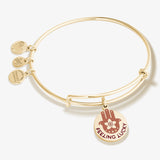 Feeling Lucky' Hamsa Charm Bangle Bracelet