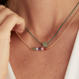 Green Aventurine Gemstone Cord Necklace