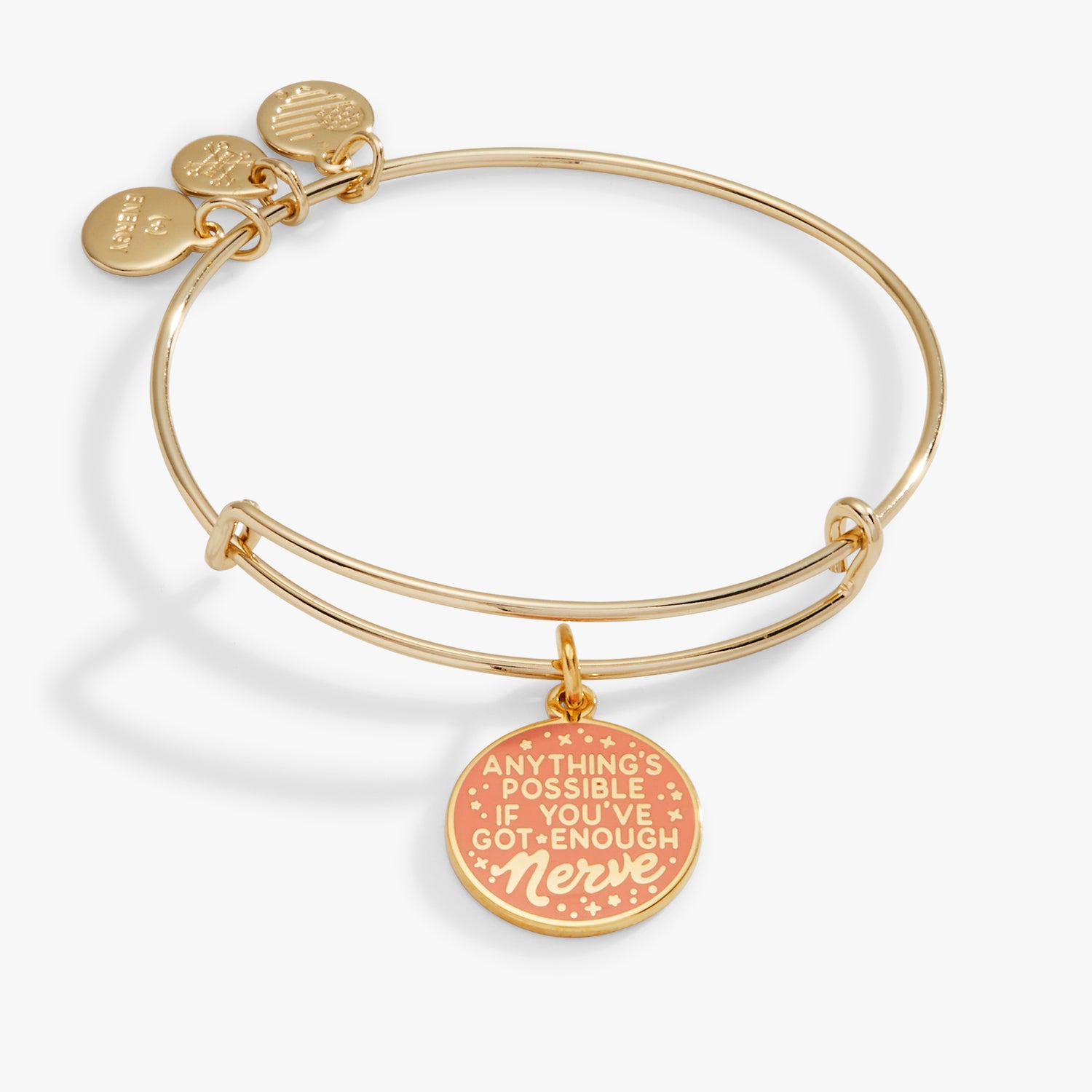 HARRY POTTER™ Ginny 'Anything's Possible If You've Got Enough Nerve' Charm Bangle