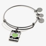 I Heart Halloween Charm Bangle Bracelet