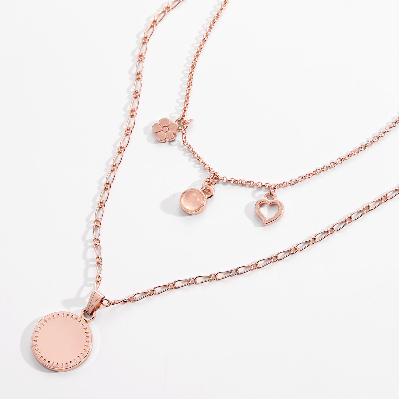 Joy + Love Multi-Charm Layered Necklace
