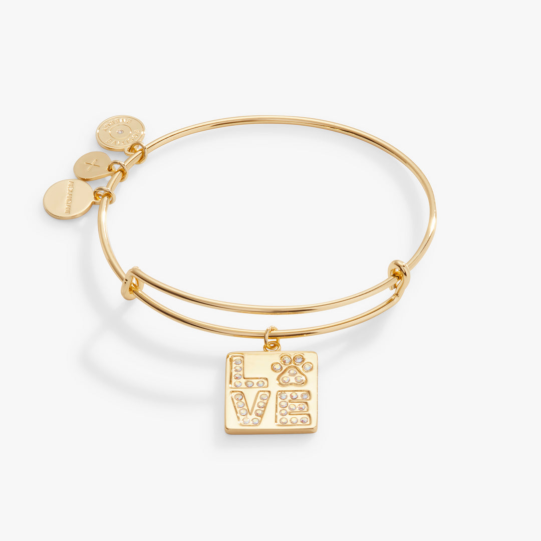 PawZee Snowy Paw Print Charm Bracelet
