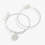 Mama Bear Charm Bangle Set of 2