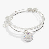 Mama Bear Charm Bangle Set of 2
