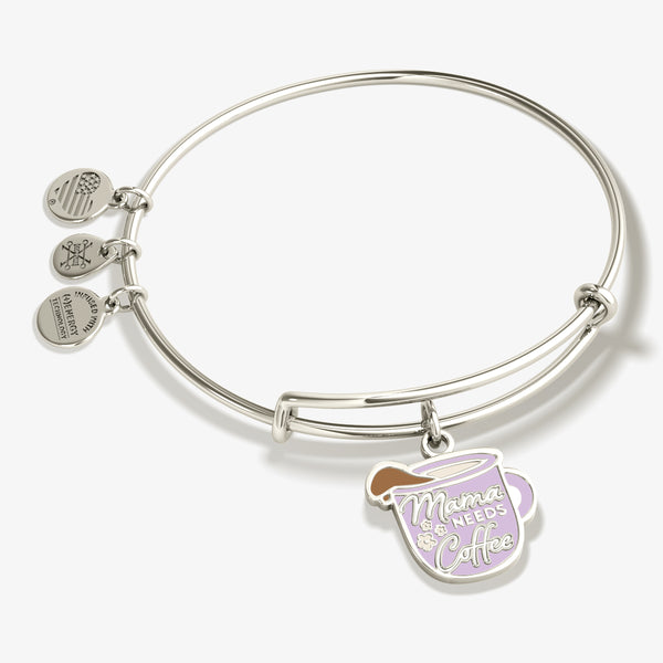 Mama Needs Coffee' Charm Bangle Bracelet | Alex and Ani  ALEX AND ANI