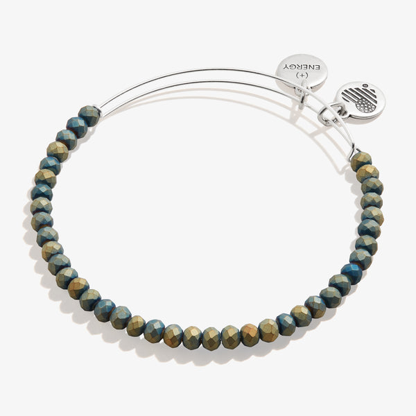 Matte Brilliance Beaded Bangle, Gunmetal Gray – ALEX AND ANI
