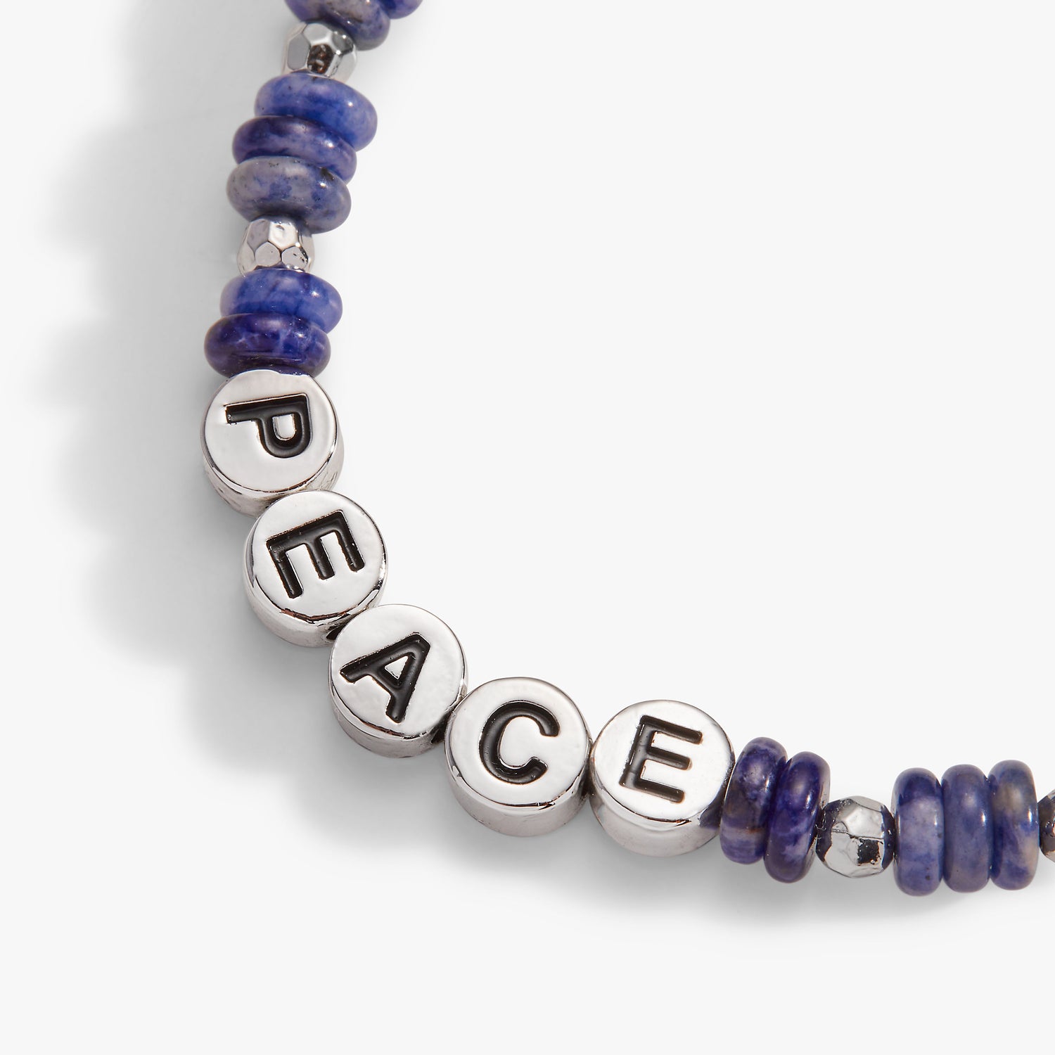 'Peace' Sodalite Stretch Bracelet