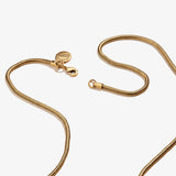 Pearl + Anchor Pendant Snake Chain Necklace
