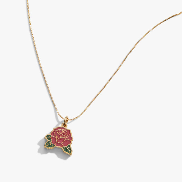 Red Rose Charm Necklace Alex and Ani – ALEX AND ANI