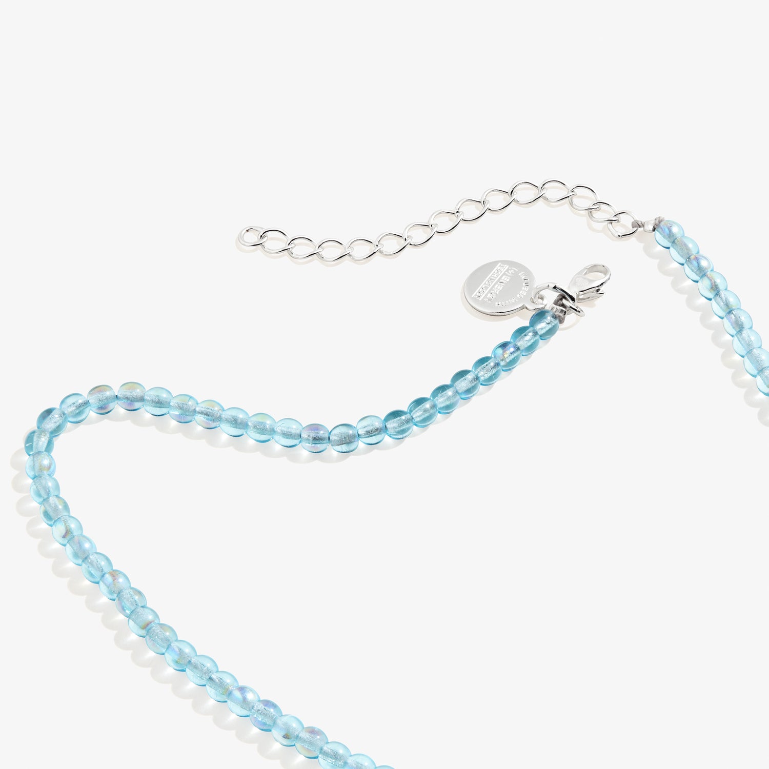 Sky Blue Beaded Necklace, Adjustable